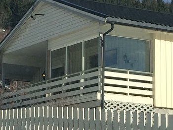 Innbygget veranda langs E6